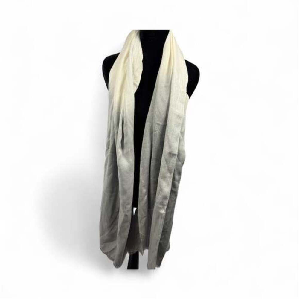Talbots Gray Ombré Oblong Scarf